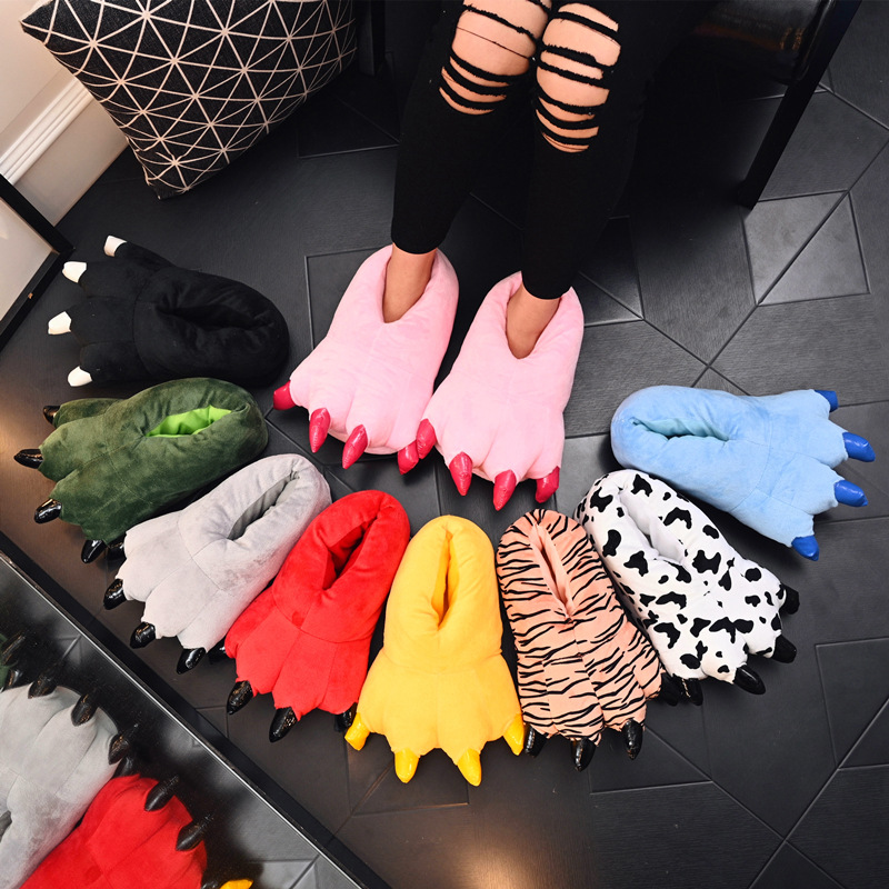 Kids Indoor Outdoor Slippers - Zapatillas con garras de animales para