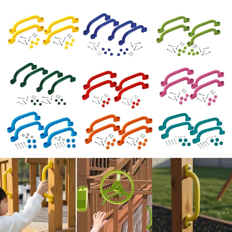 Kids Outdoor Climbing Equipment - 4 Piezas de Asas para Estructuras