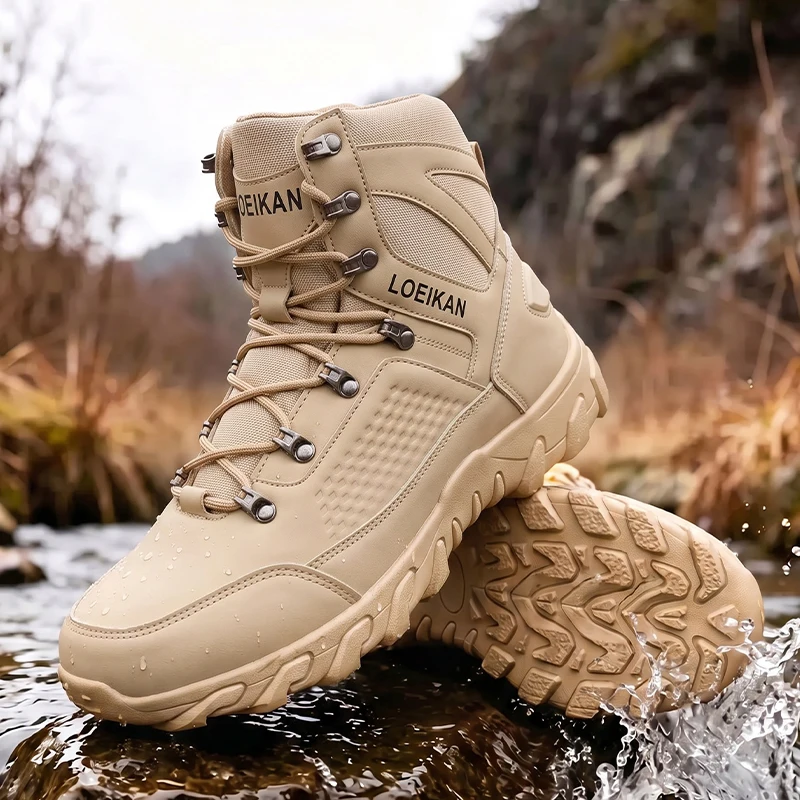 Kids Outdoor Net - Botas tácticas de corte alto para