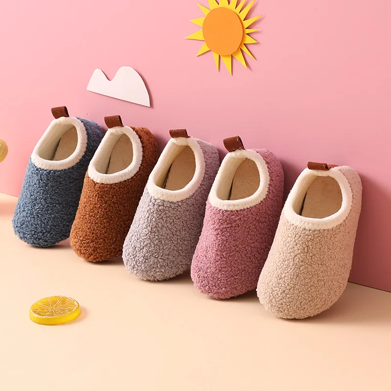 Kids Indoor Outdoor Slippers - Zapatillas de algodón para niños, zapatos