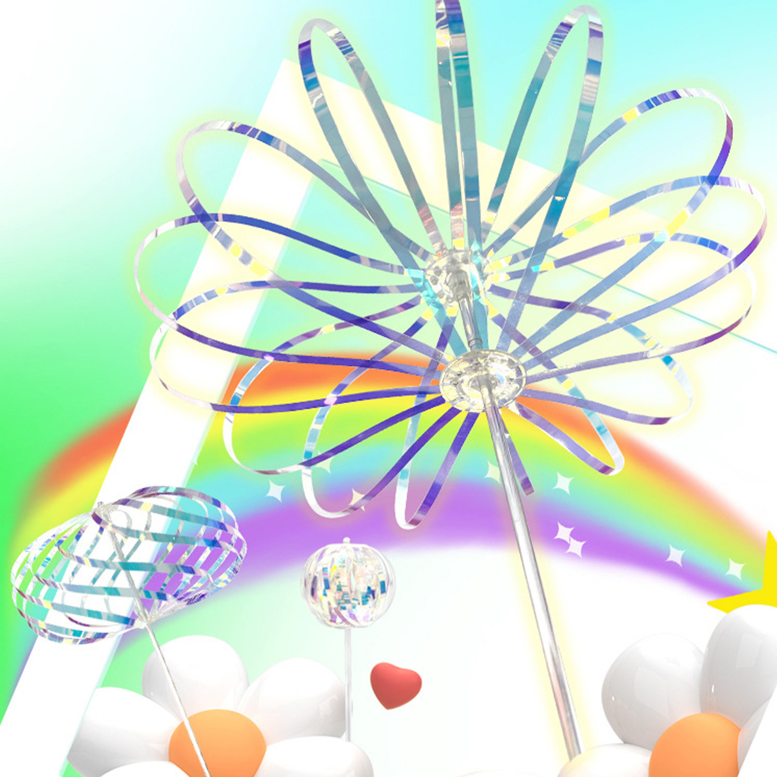 Bubble Sword Wand - Nuevo Juguete Giratorio Arcoíris con Varita