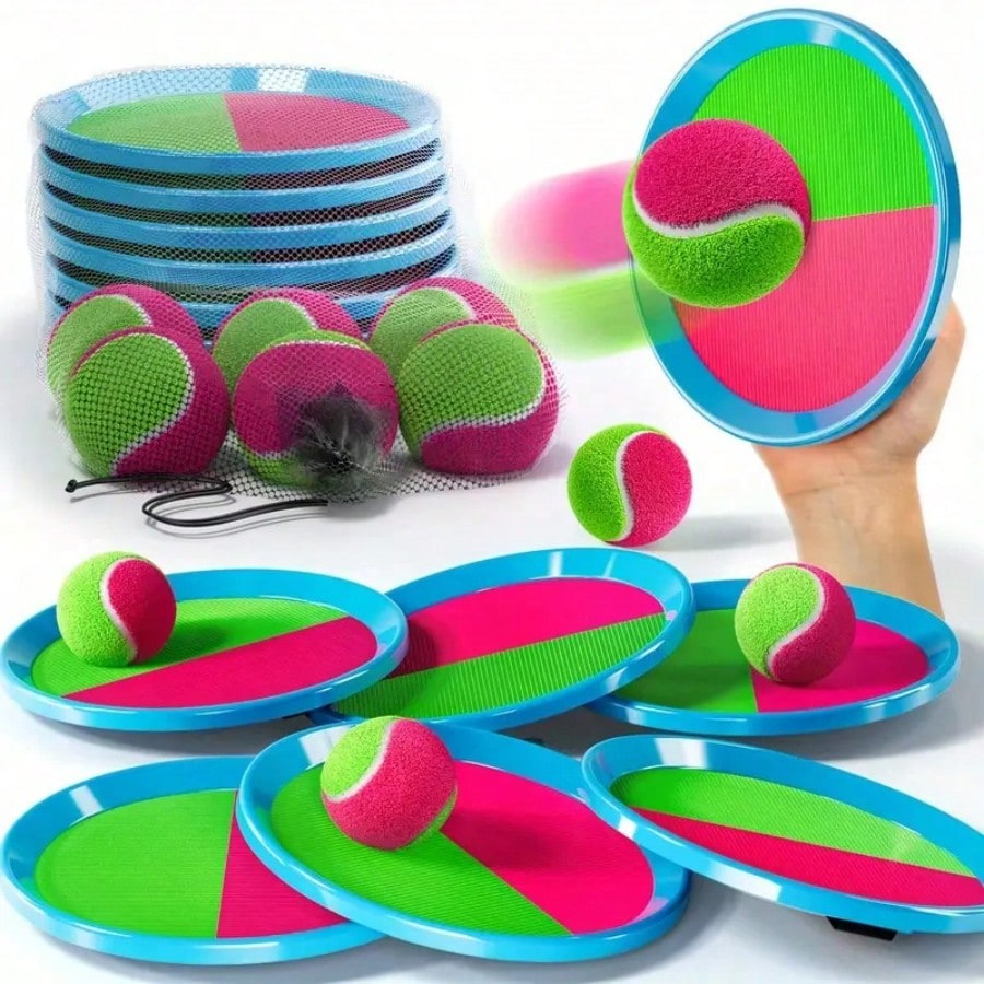 Kids Outdoor Easter Toys - Juego de Lanzar y Atrapar Pelotas