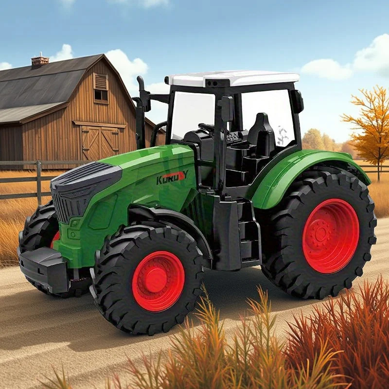 Tractor Agrícola Inercial 1:24 - Kids Outdoor Entertainment reseña y precio
