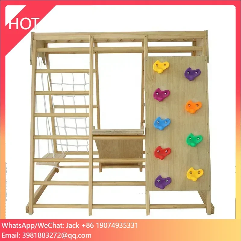 Venta al por mayor, equipo de  - Kids Outdoor Jungle Gym With Slide reseña y precio