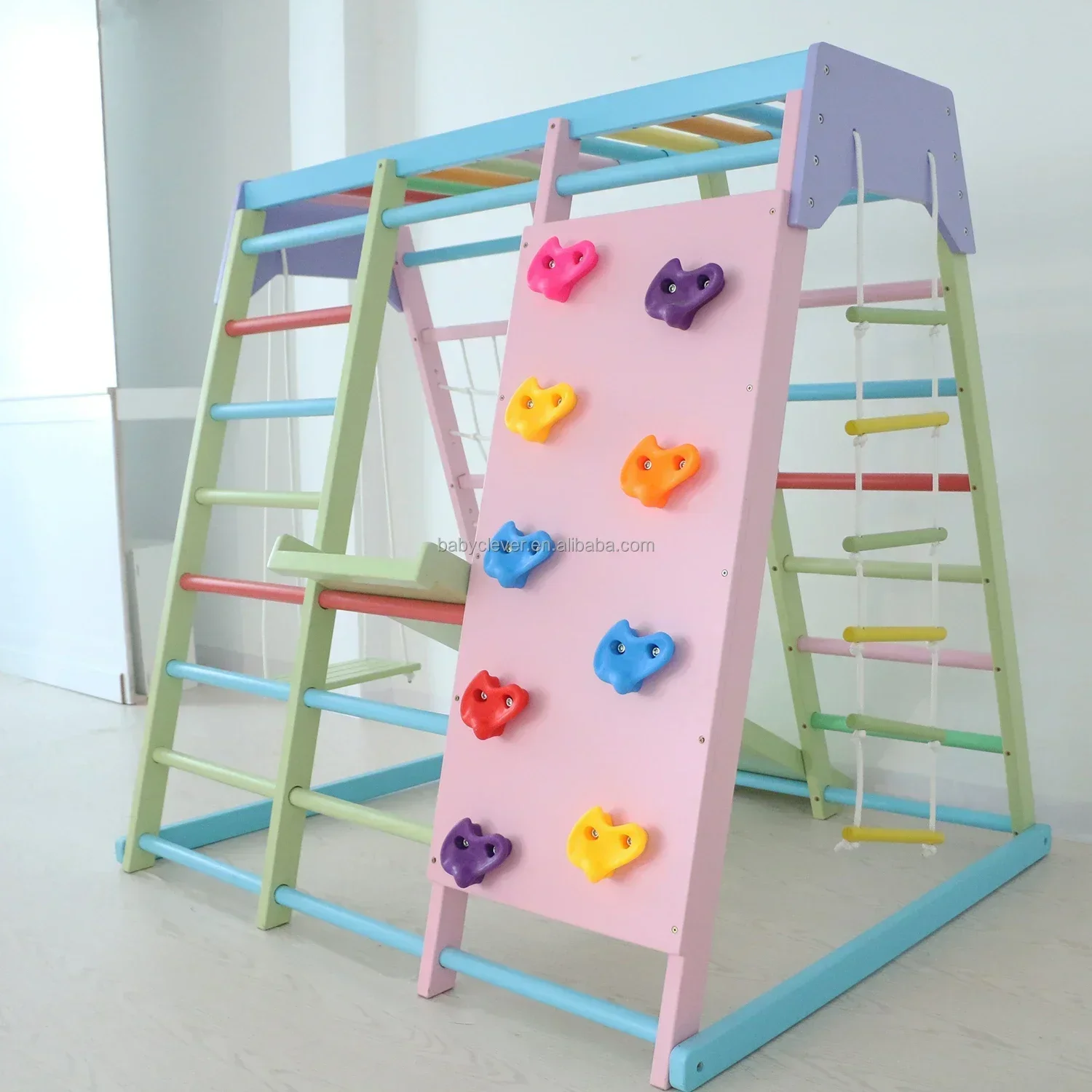 Venta al por mayor, equipo de  - Kids Outdoor Jungle Gym With Slide reseña y precio