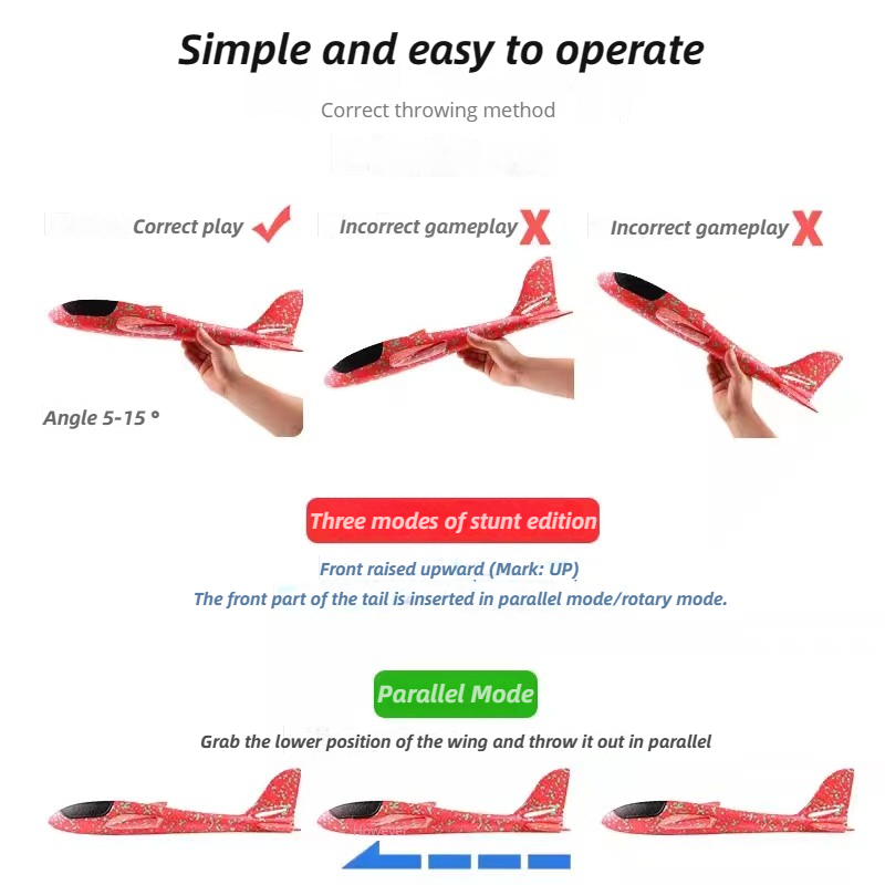 Avión grande de espuma de 48cm - Kids Outdoor Entertainment reseña y precio