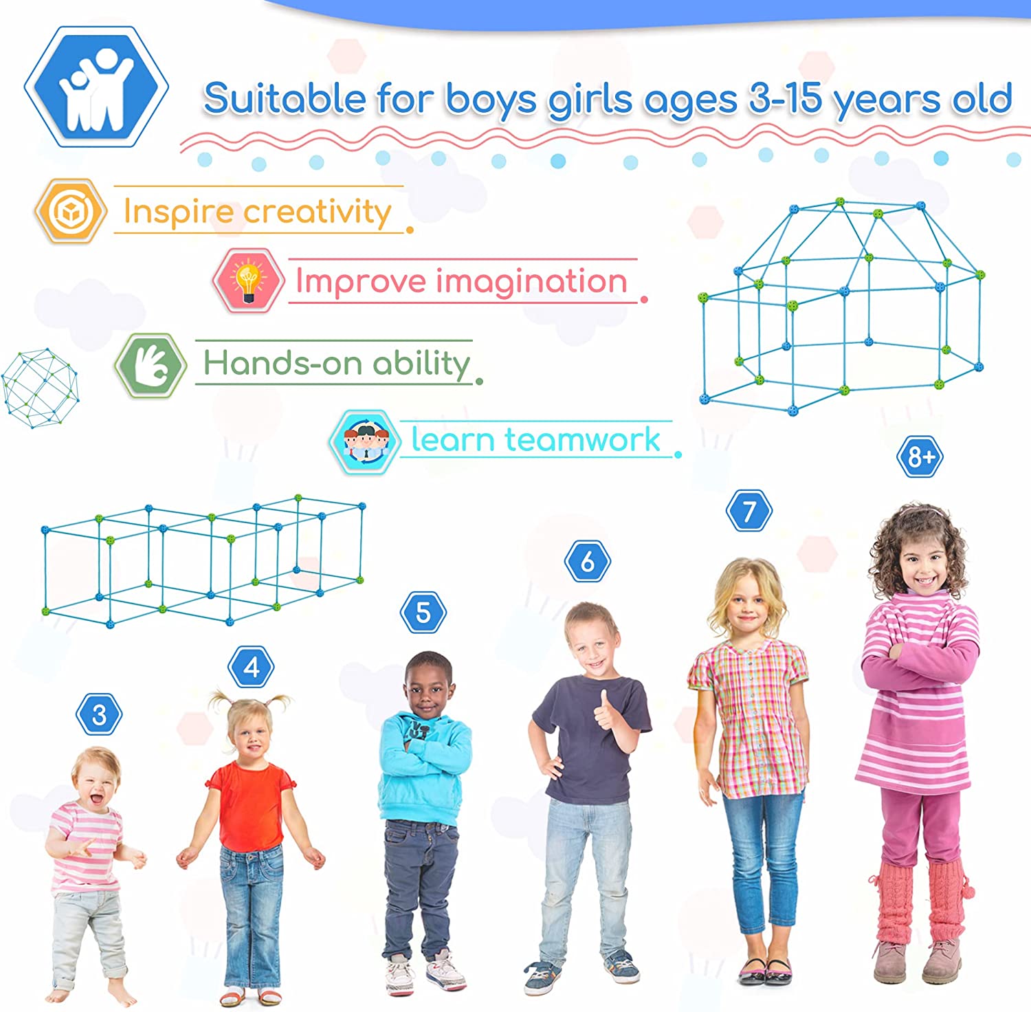 Castillo de Construcción DIY p - Outdoor Kids In An Indoor World reseña y precio