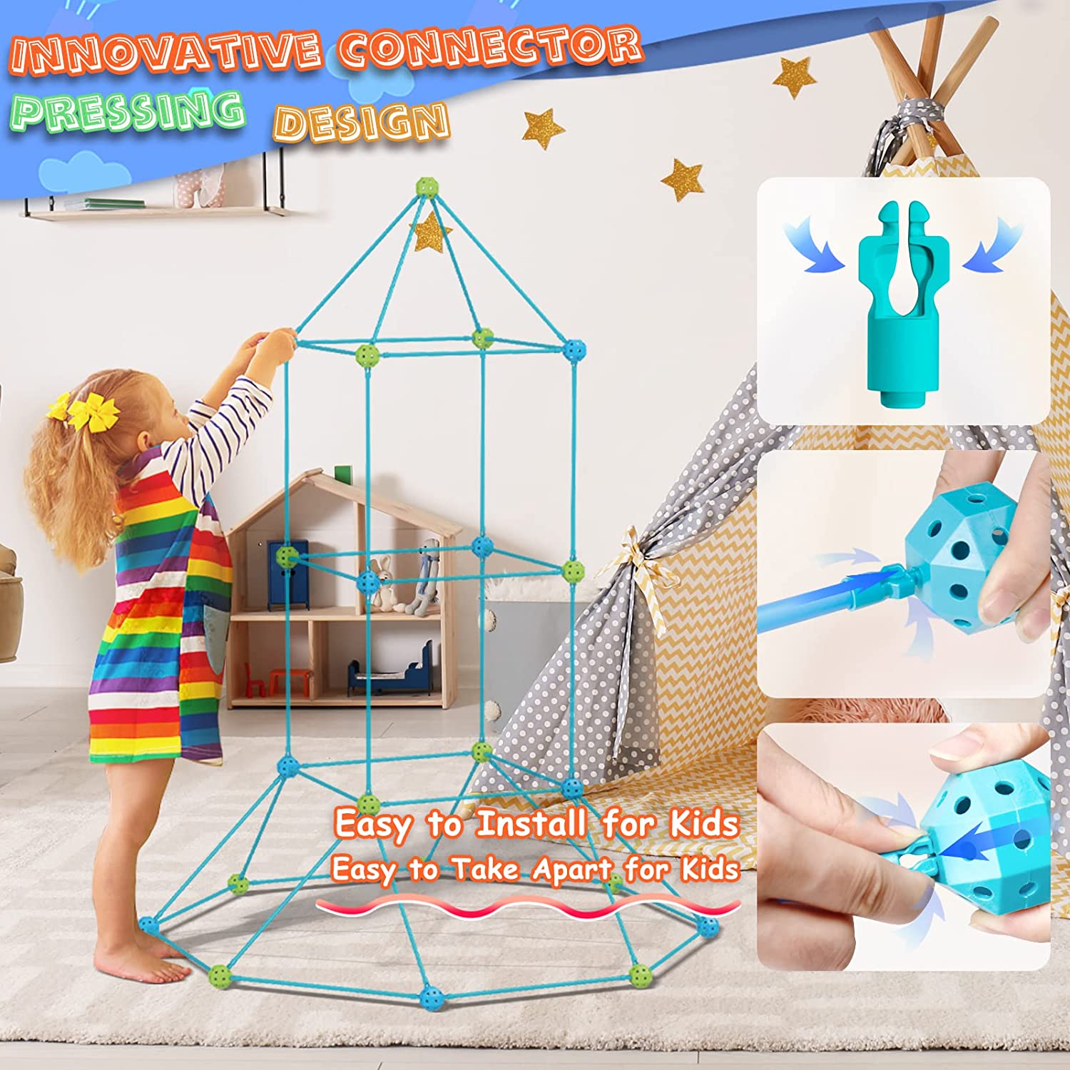 Castillo de Construcción DIY p - Outdoor Kids In An Indoor World reseña y precio
