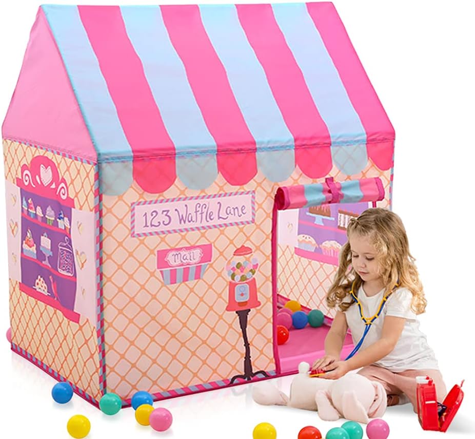 Juguetes para niños y niñas, c - Kids Outdoor Play Tent reseña y precio