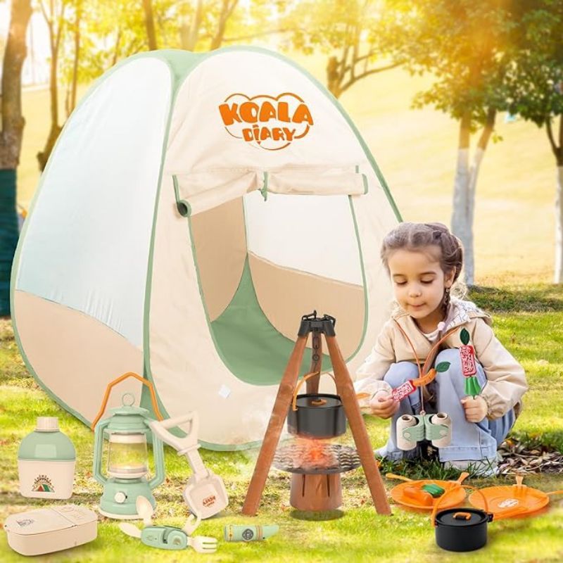 Juego de acampada para niños,  - Kids Outdoor Play Tent reseña y precio