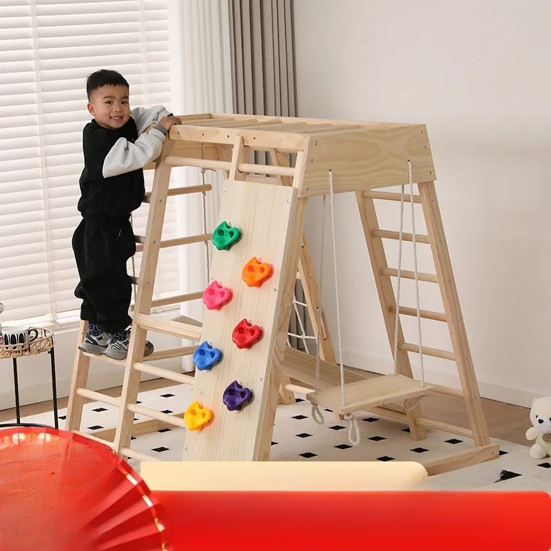 JMZ Parque Infantil de Madera  - Kids Outdoor Jungle Gym With Slide reseña y precio